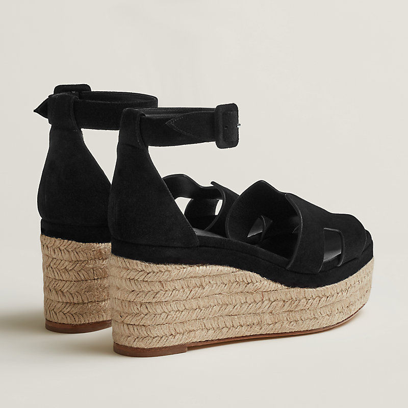 【かわいい/厚底が個性的♪】HERMES Espadrilles Elda かわいい/厚底が個性的♪】HERMES Espadrilles Elda